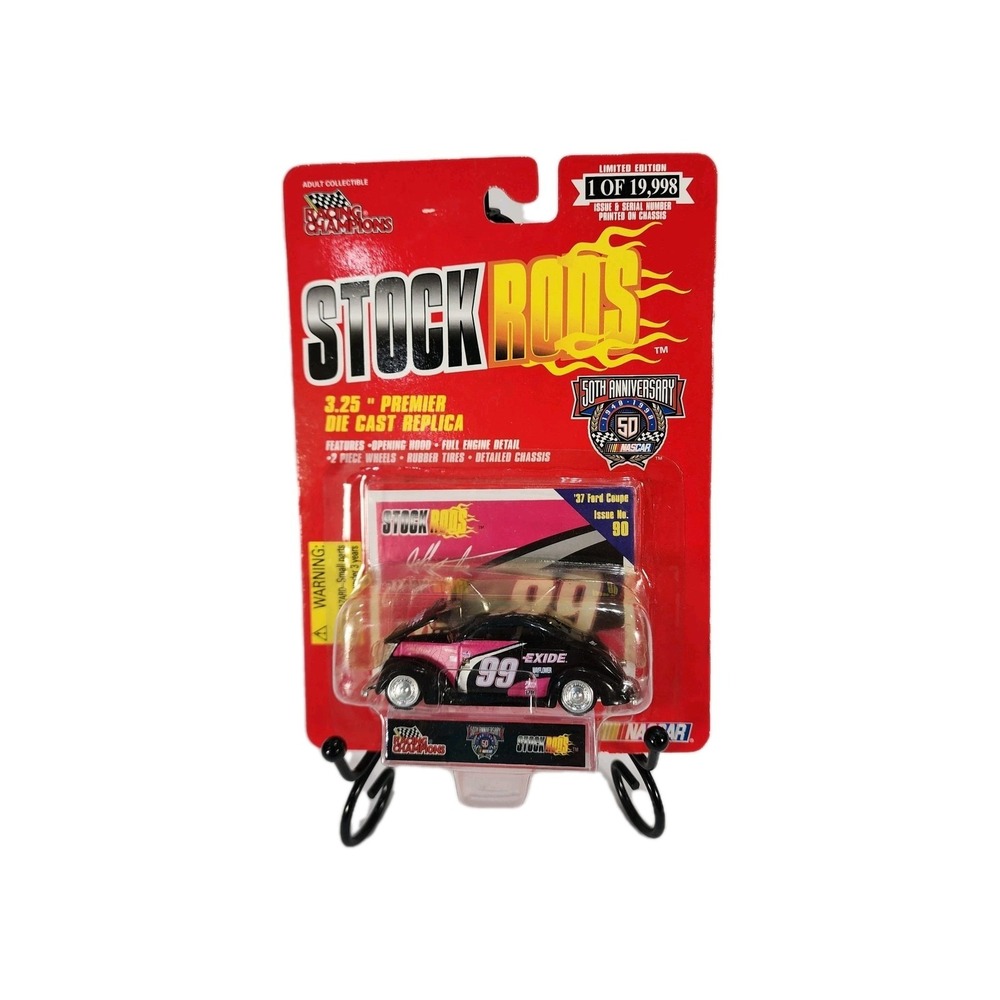 Racing Champions Stock Rods 37 Ford Coupe #99 Exide Jeff Burton Issue 90